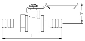 Mini-Kugelhahn, Messing, auf Luftkompressor